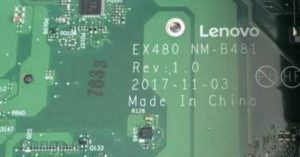 Lenovo X1 Carbon NM-B481 REV:1.0 Bios